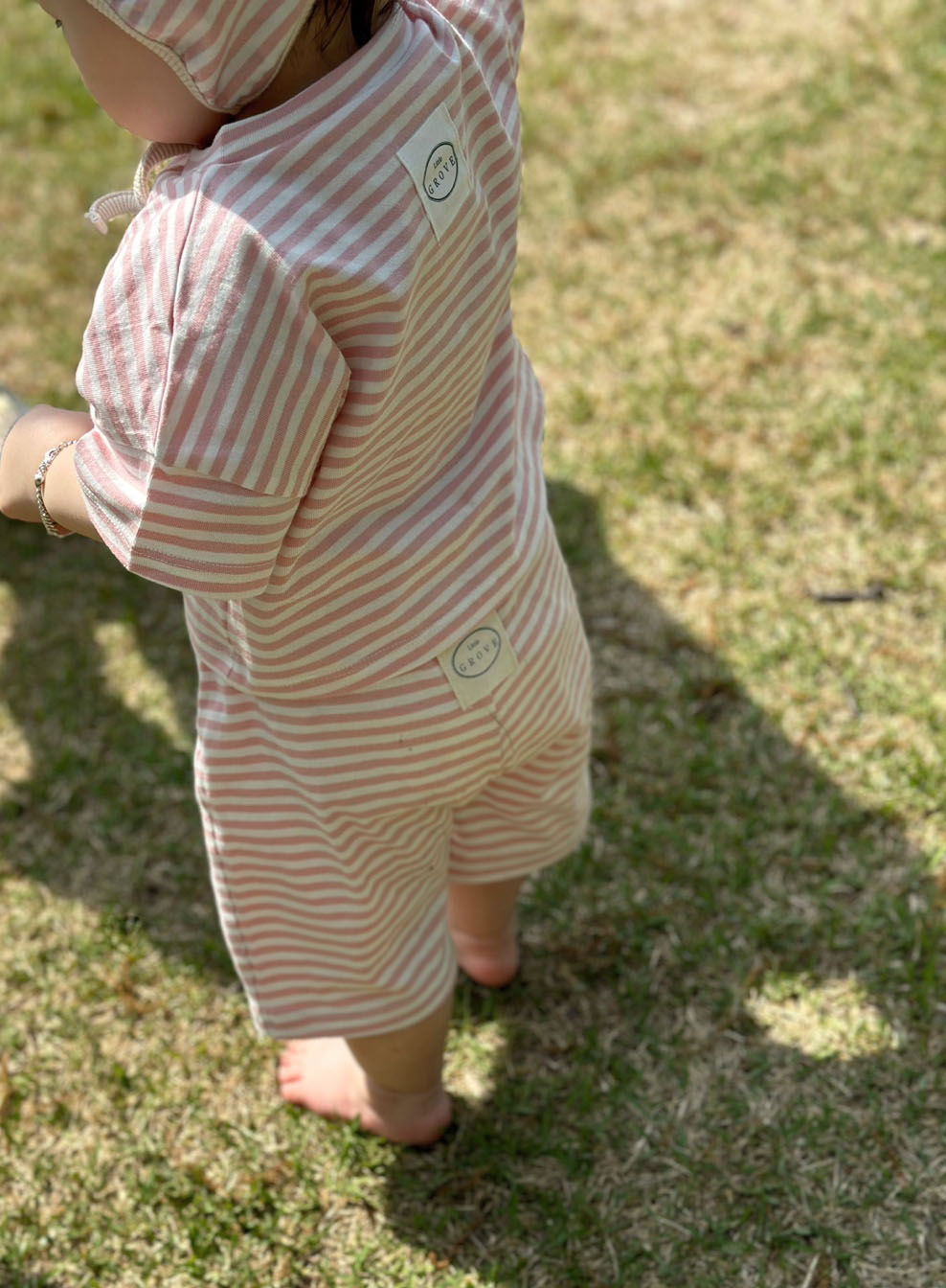 Organic striped pants