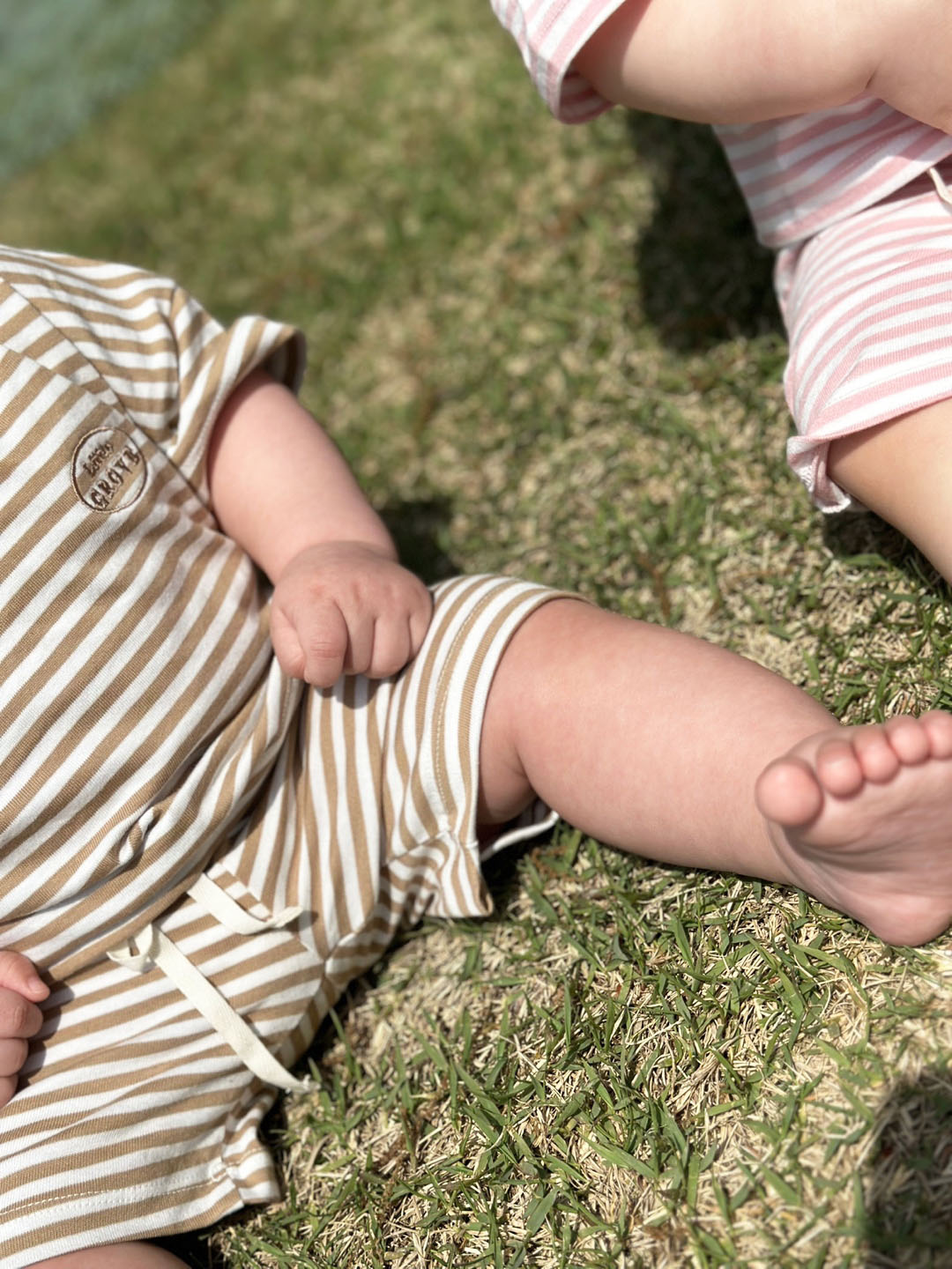 Organic striped pants