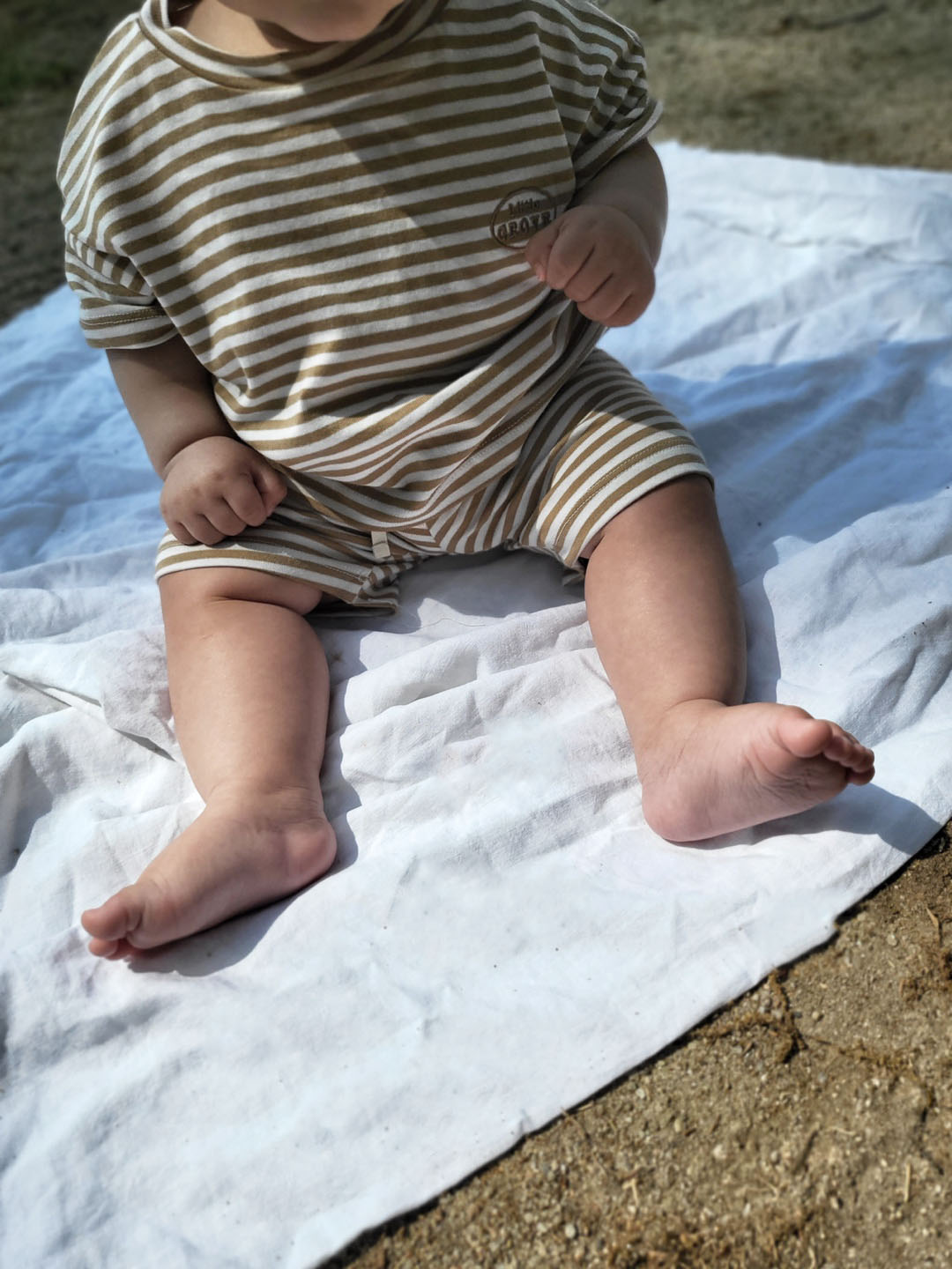 Organic striped pants