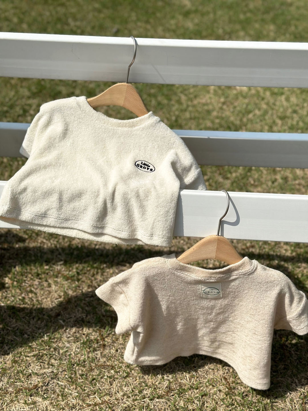 Organic towel logo tee