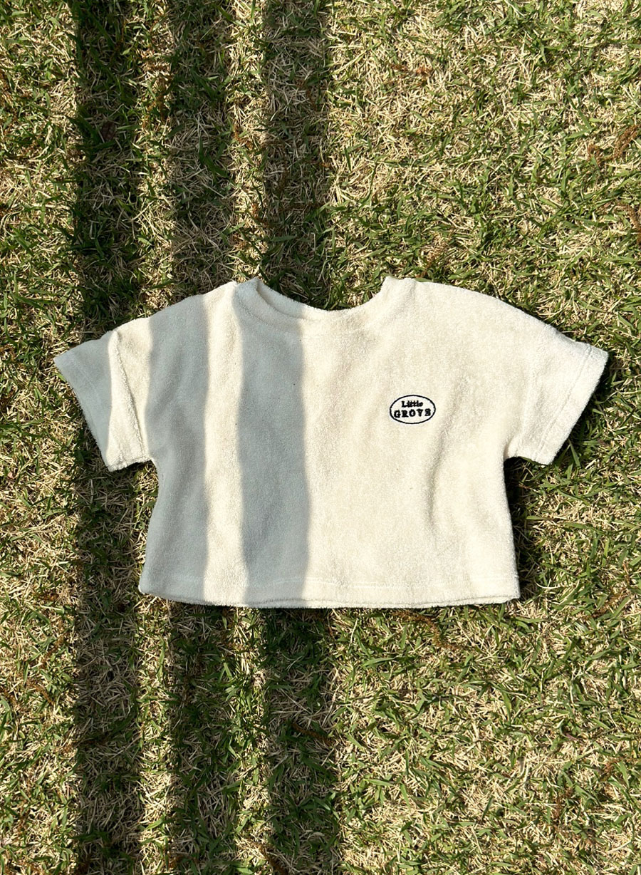 Organic towel logo tee