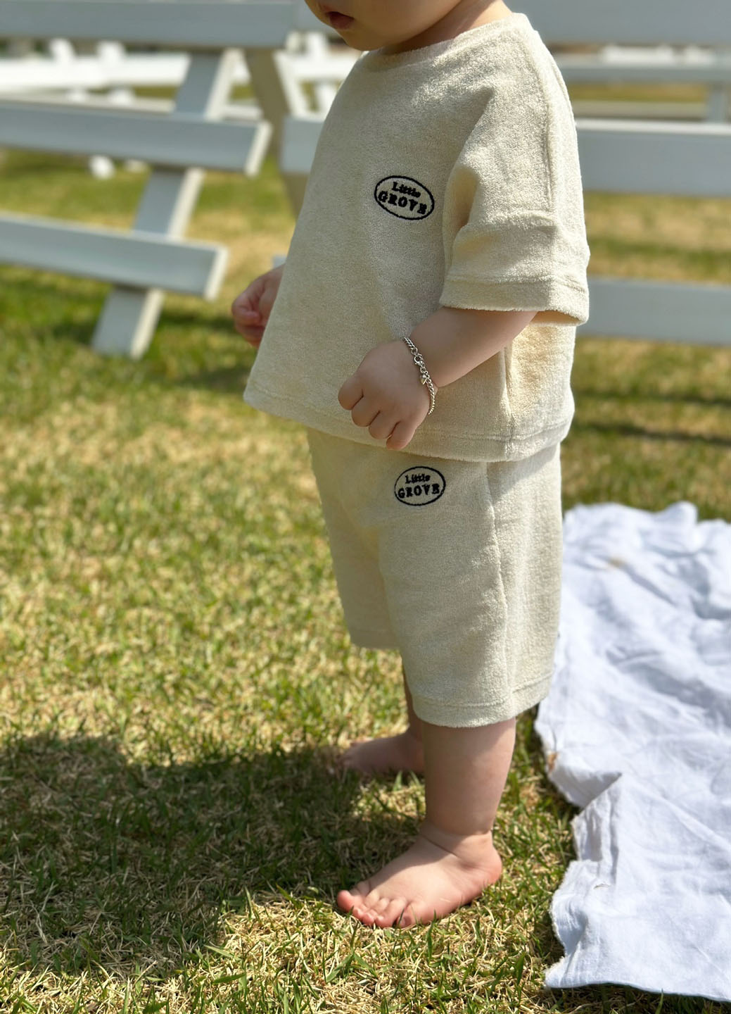 Organic towel logo pants