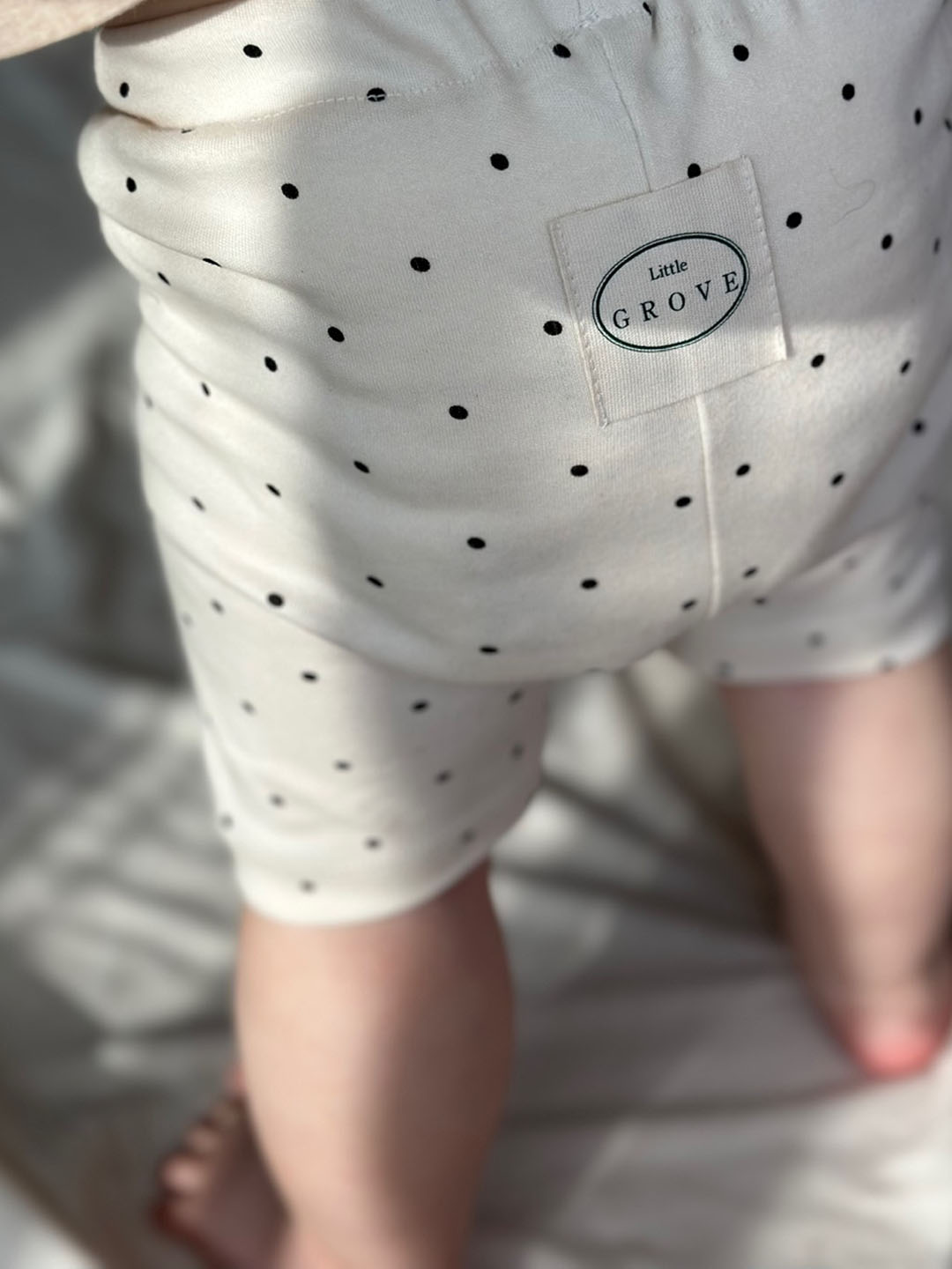 Organic biker shorts - Polkadot