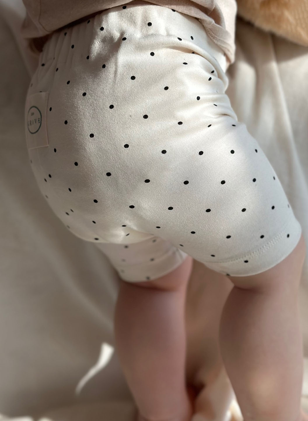 Organic biker shorts - Polkadot