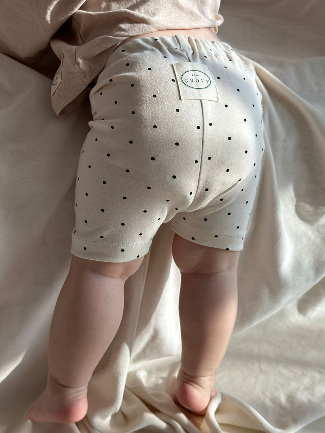 Organic biker shorts - Polkadot