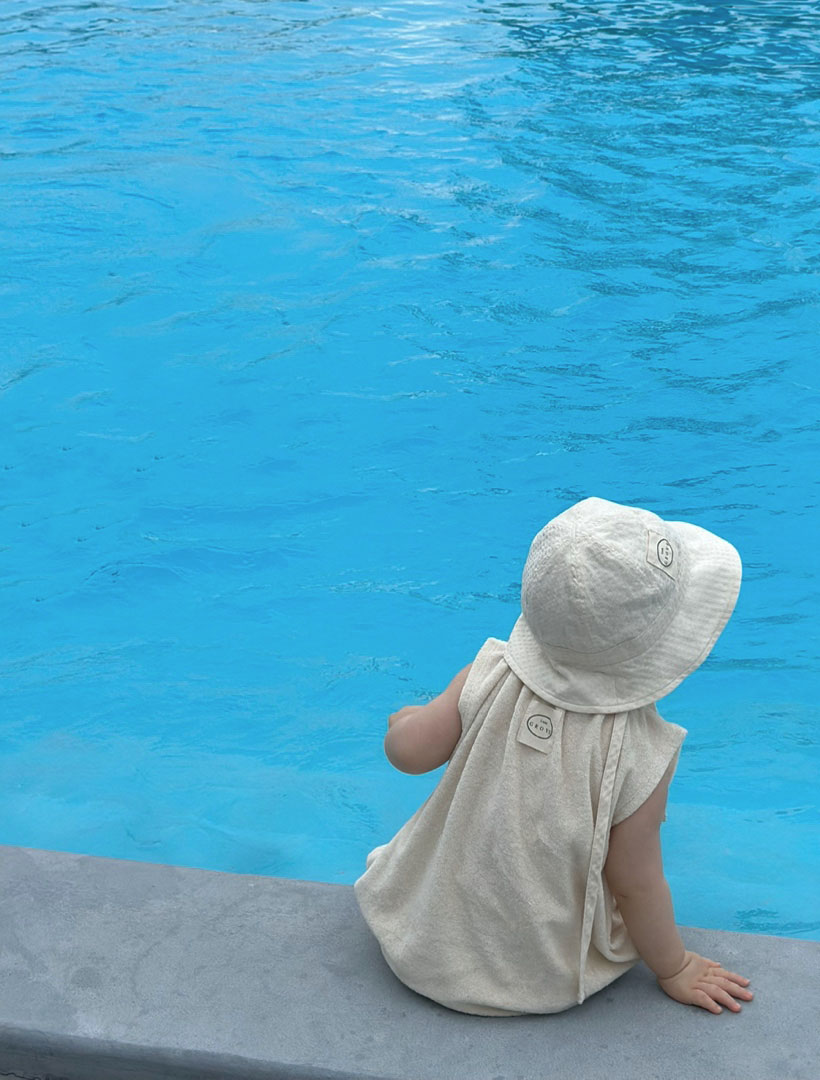 Checkered Sun Hat - Vanilla