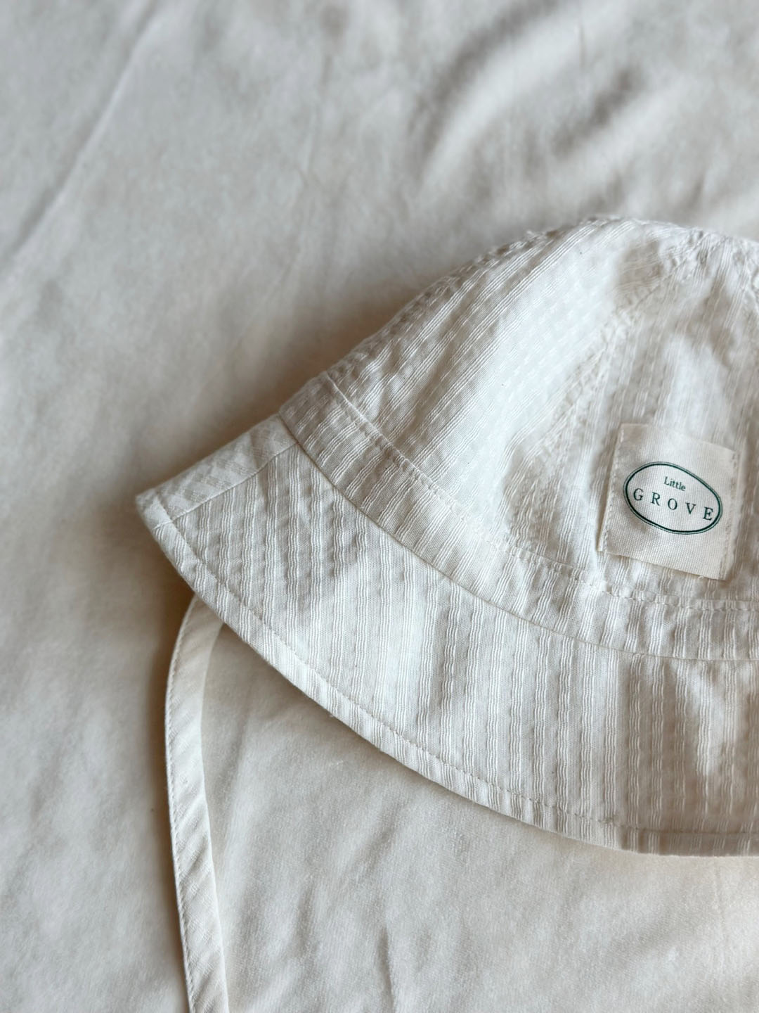 Checkered Sun Hat - Vanilla