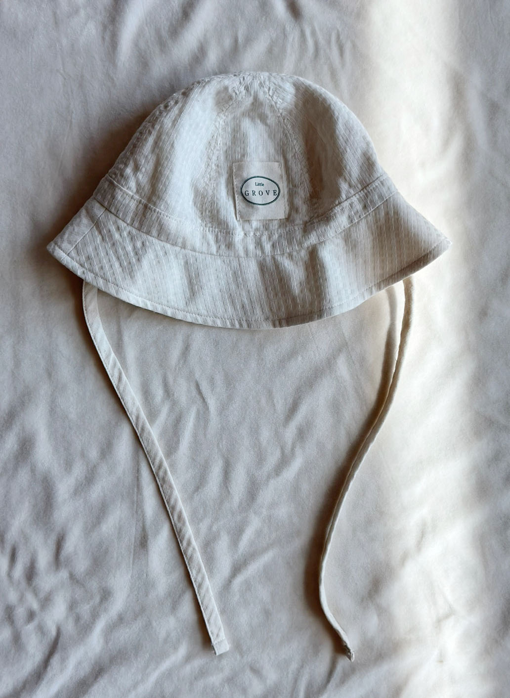 Checkered Sun Hat - Vanilla