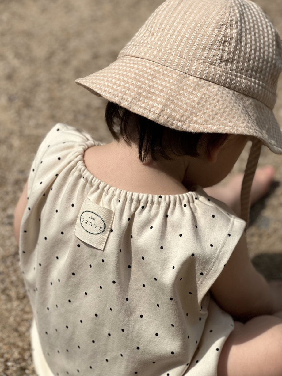 Polkadot balloon bodysuit