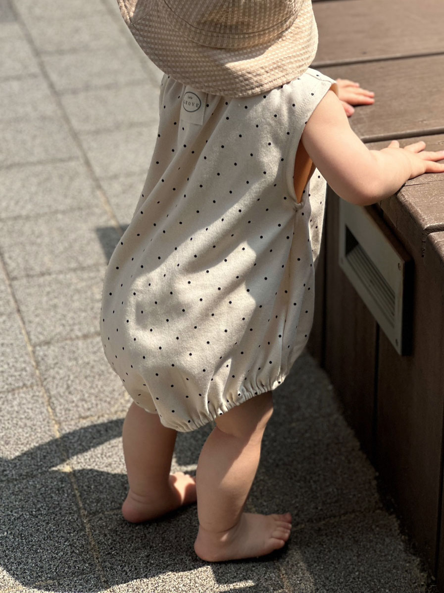 Polkadot balloon bodysuit