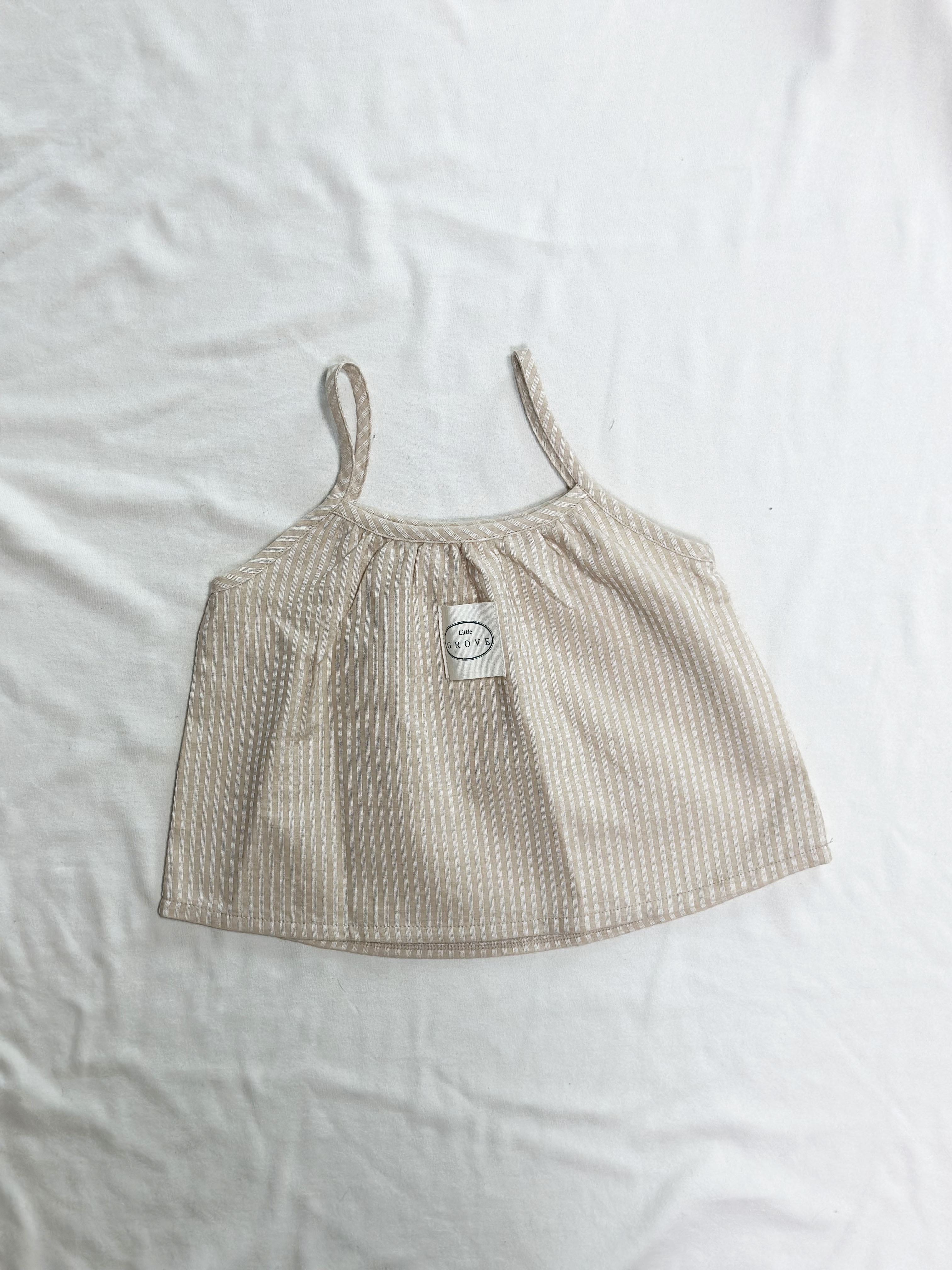 Checkered tank blouse