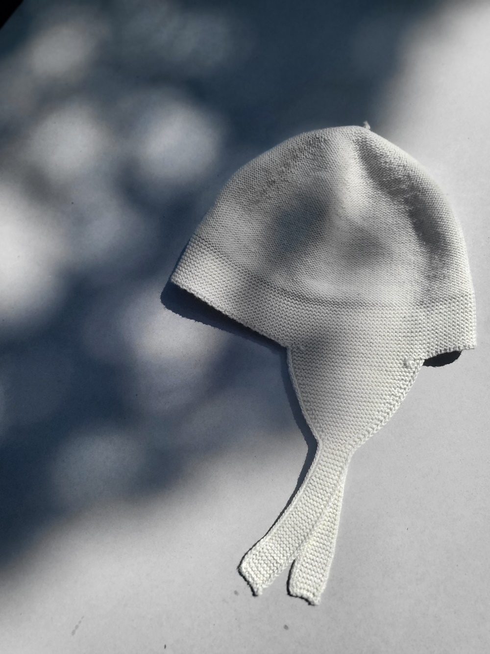 Chestnut Ear Flap Hat - melange cream