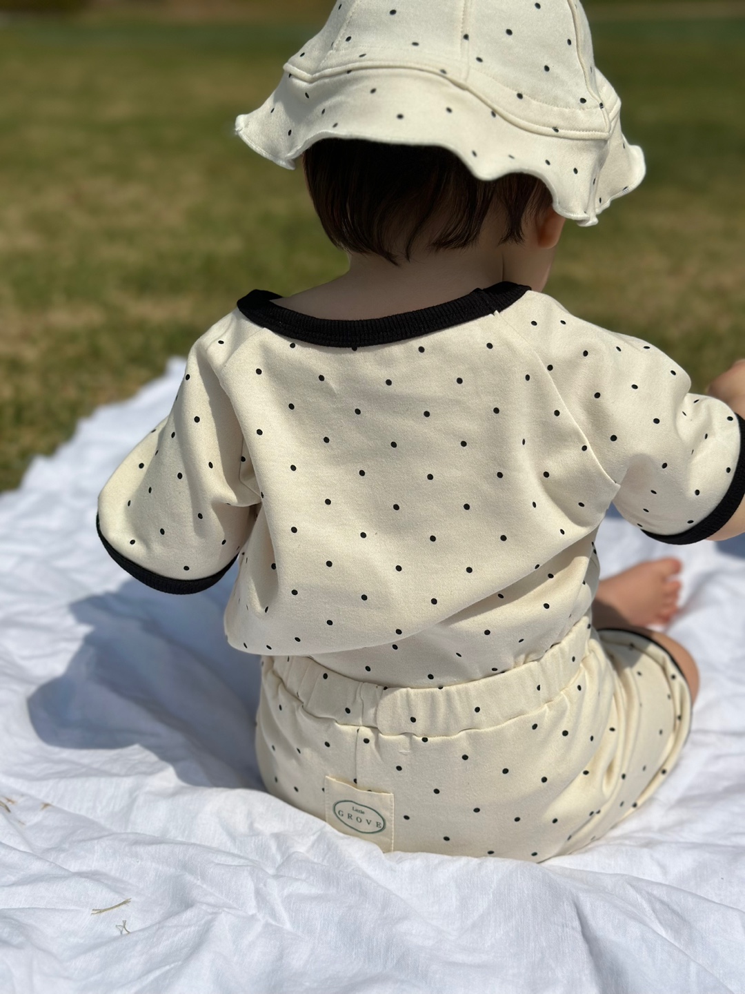 Polka Dot Ringer Shorts