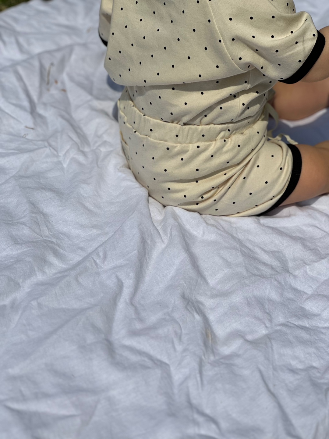 Polka Dot Ringer Shorts