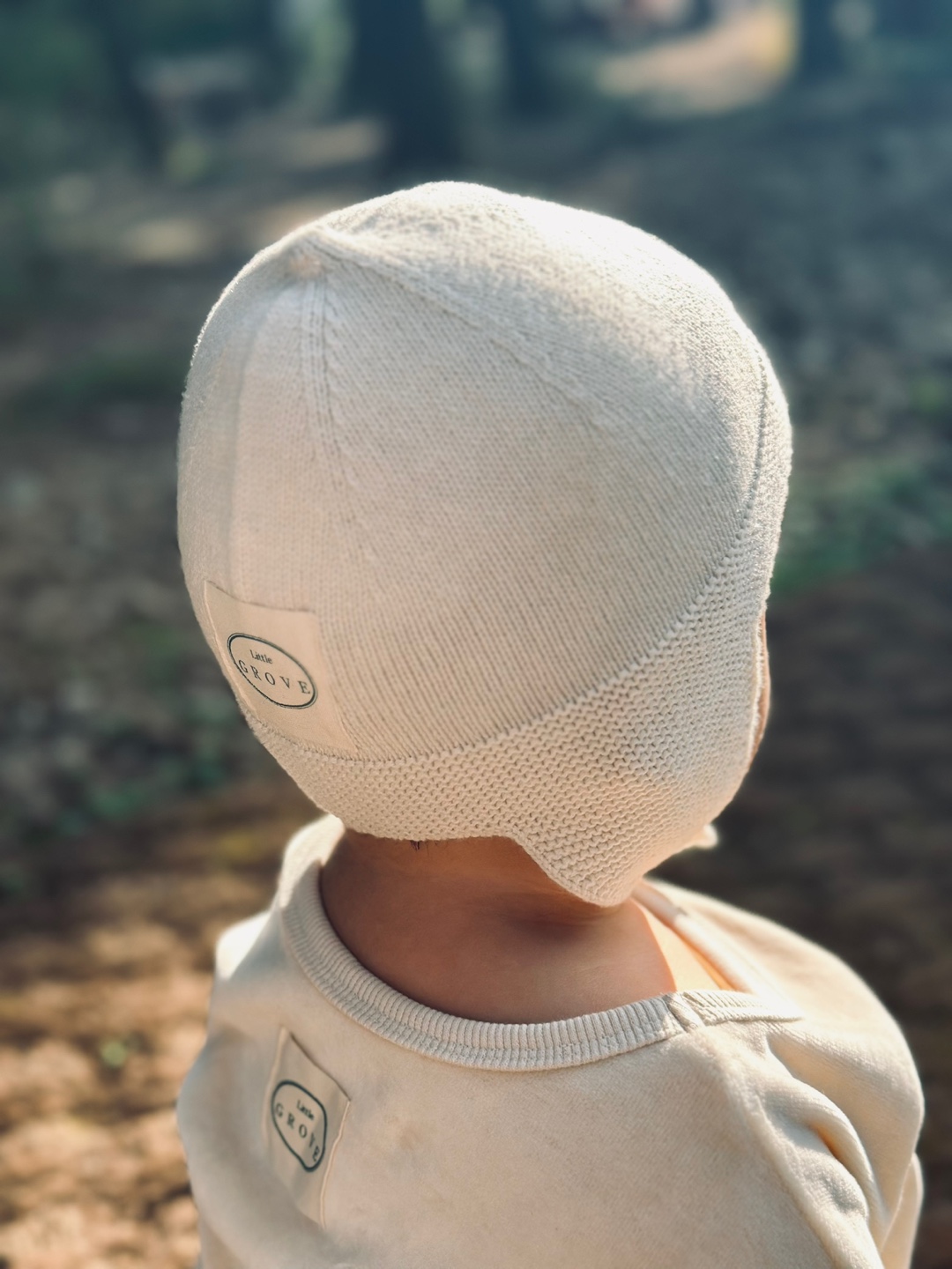 Chestnut Ear Flap Hat - melange cream