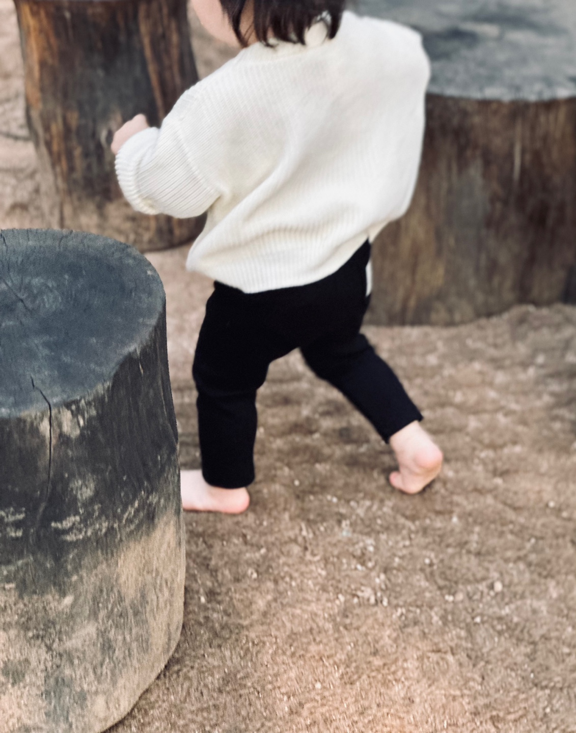 Cotton ribbed pocket legging