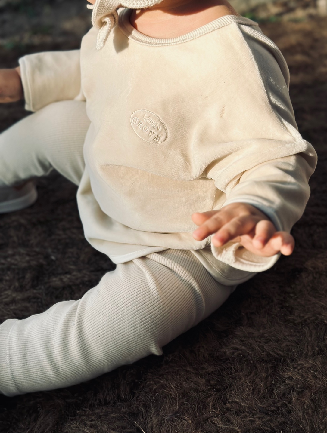 Cotton ribbed pocket legging