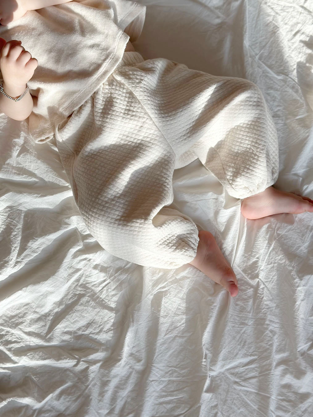 Organic bamboo quilted jogger