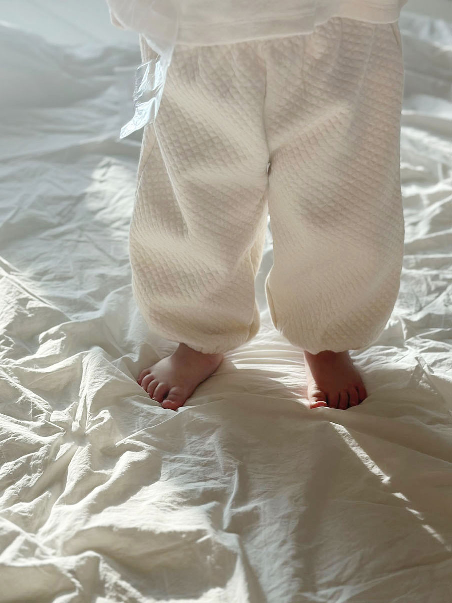Organic bamboo quilted jogger