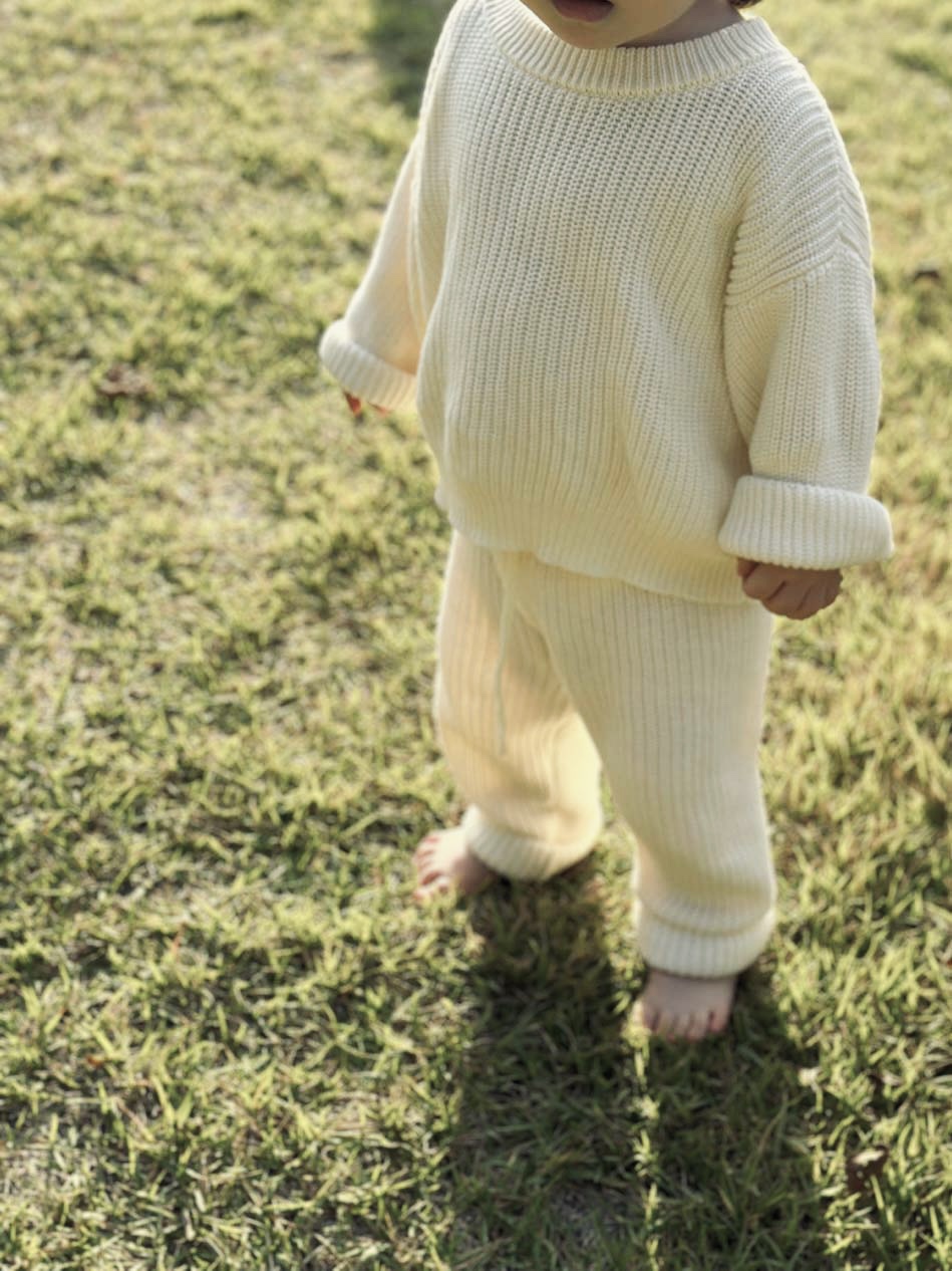 Chunky Knit Set - Butter