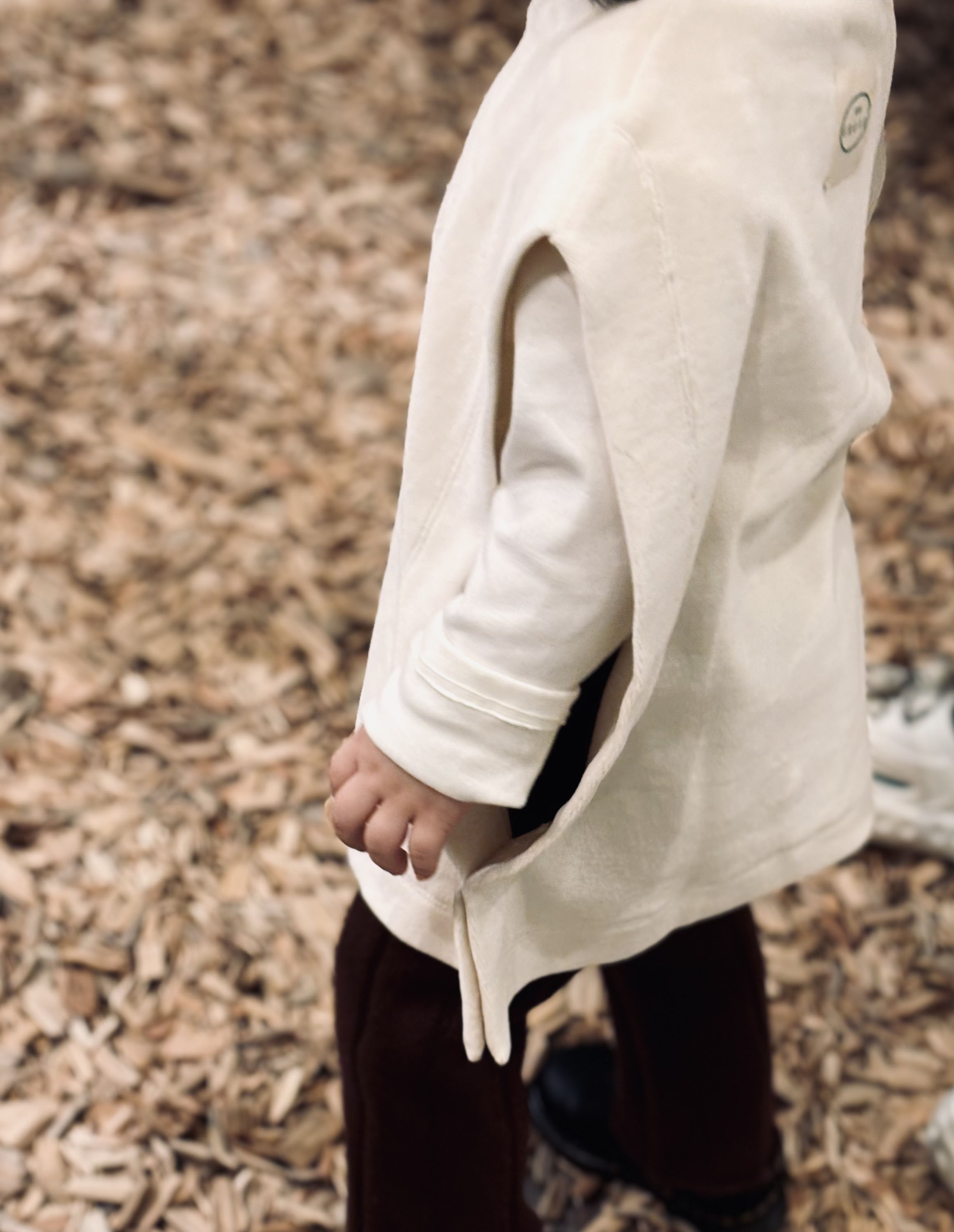 Velour poncho