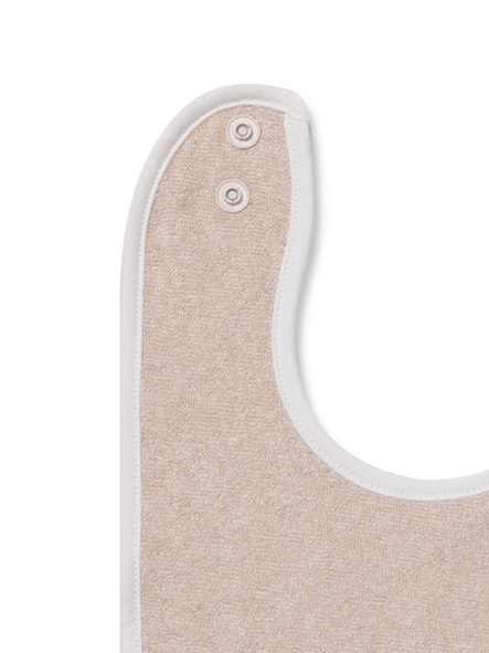 Organic square bib - Oat/Cream