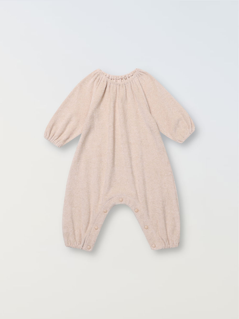 Olivia shirring jumpsuit - Oatmeal