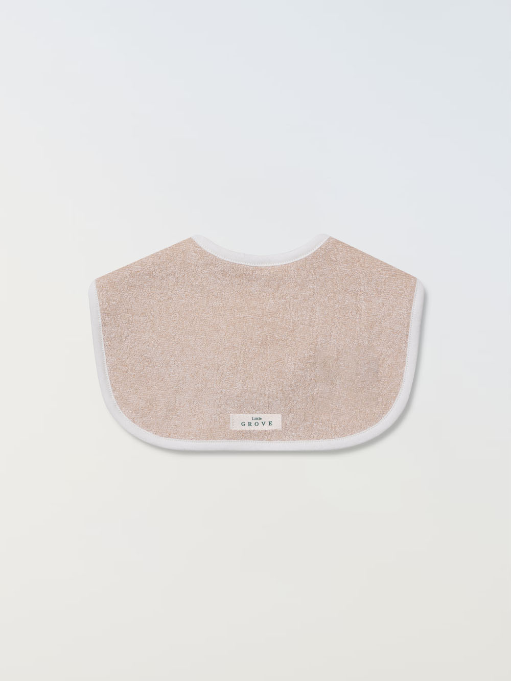Organic round bib - Oatmeal