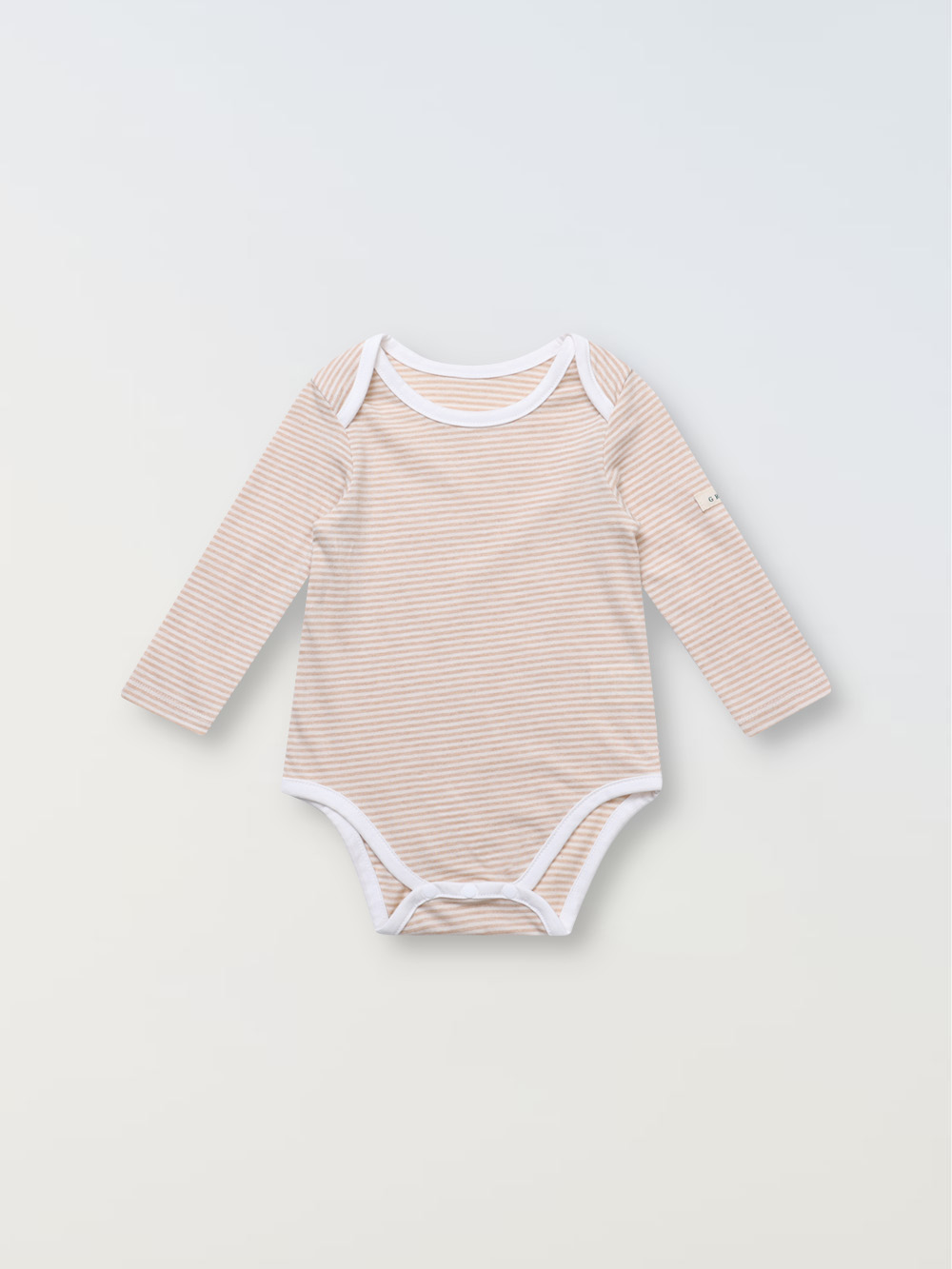 Colored Organic Striped Bodysuit