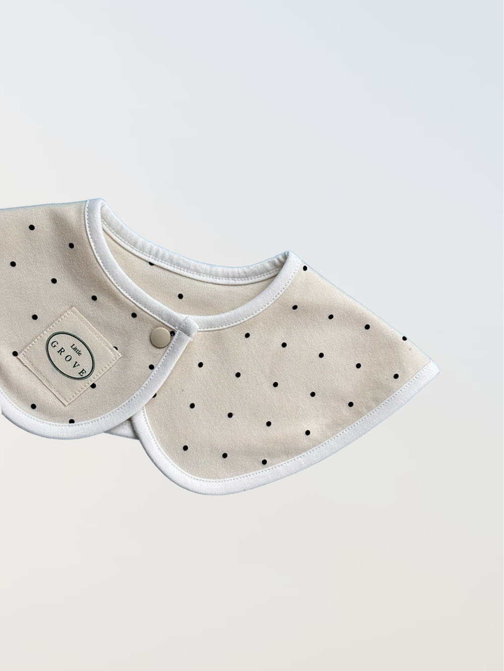 Polkadot circle bib