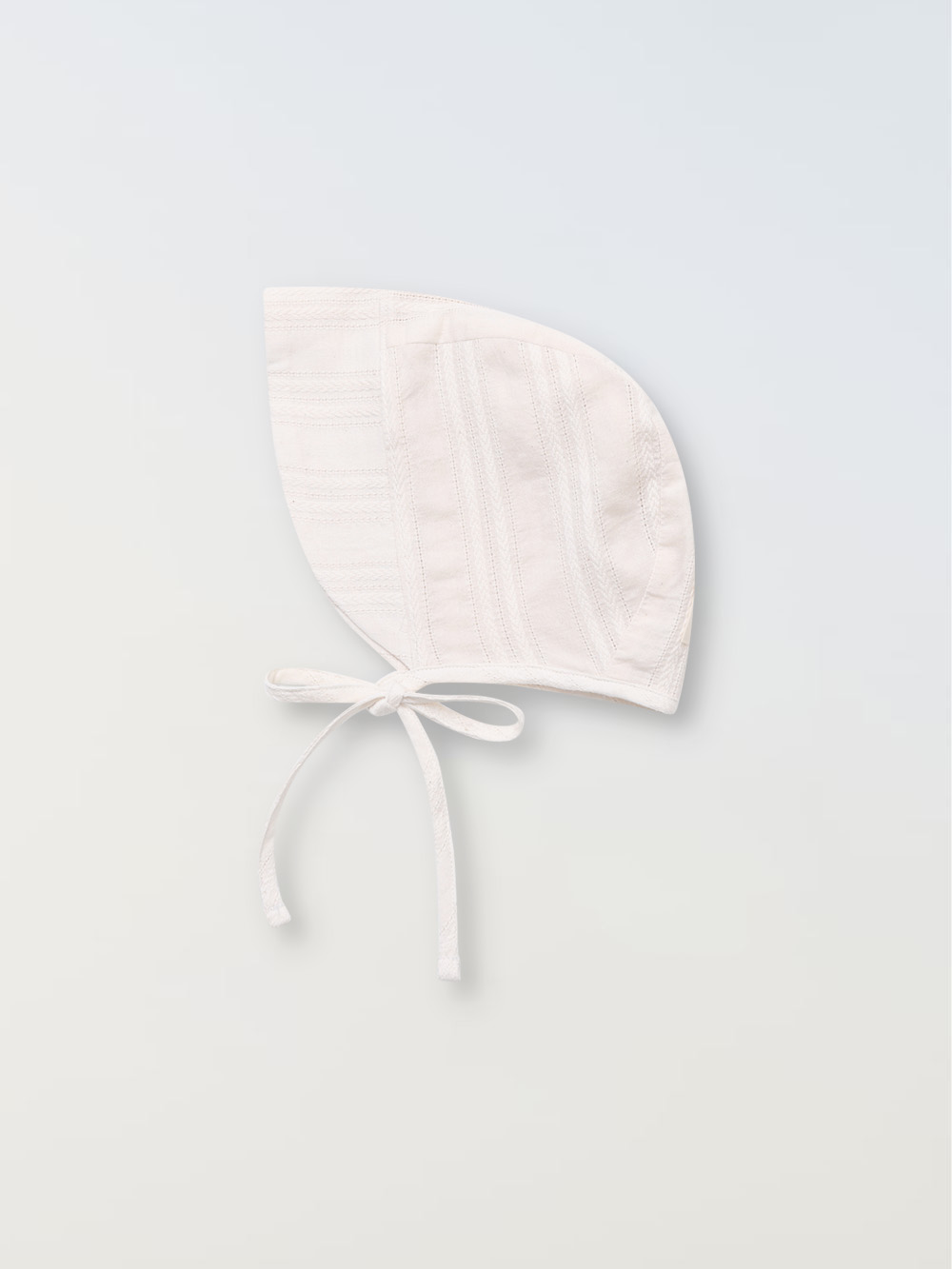Embroideried Cotton Bonnet - Vanilla