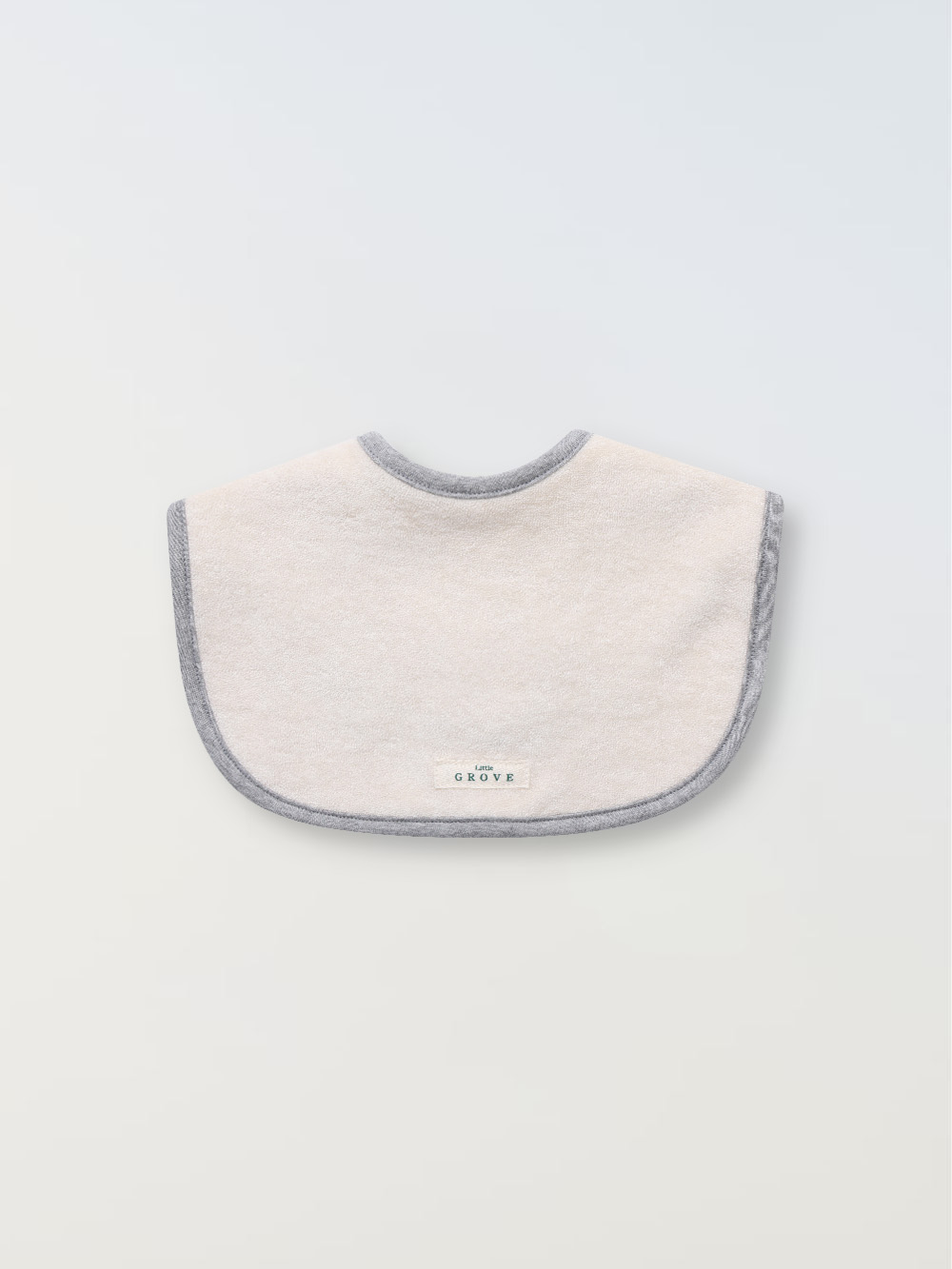 Organic round bib - Grey