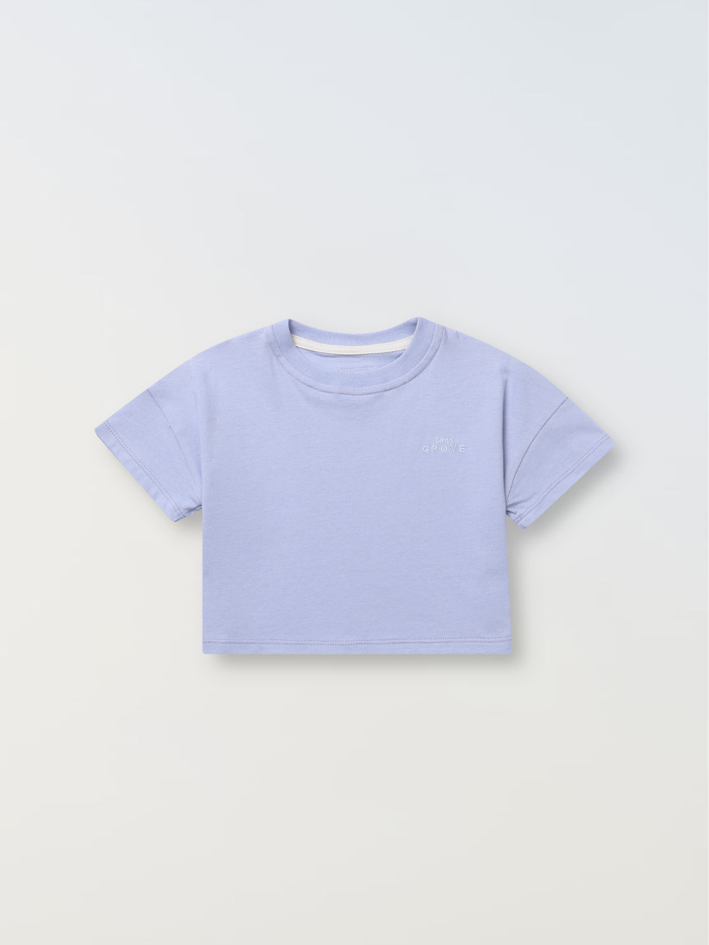 Organic cotton logo tee - light blue