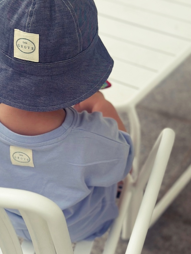 The sun hat - Melange denim