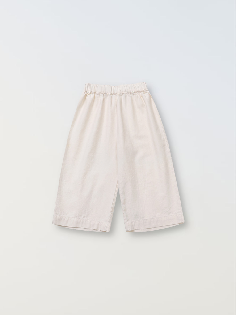 Organic cotton wide pants - natural