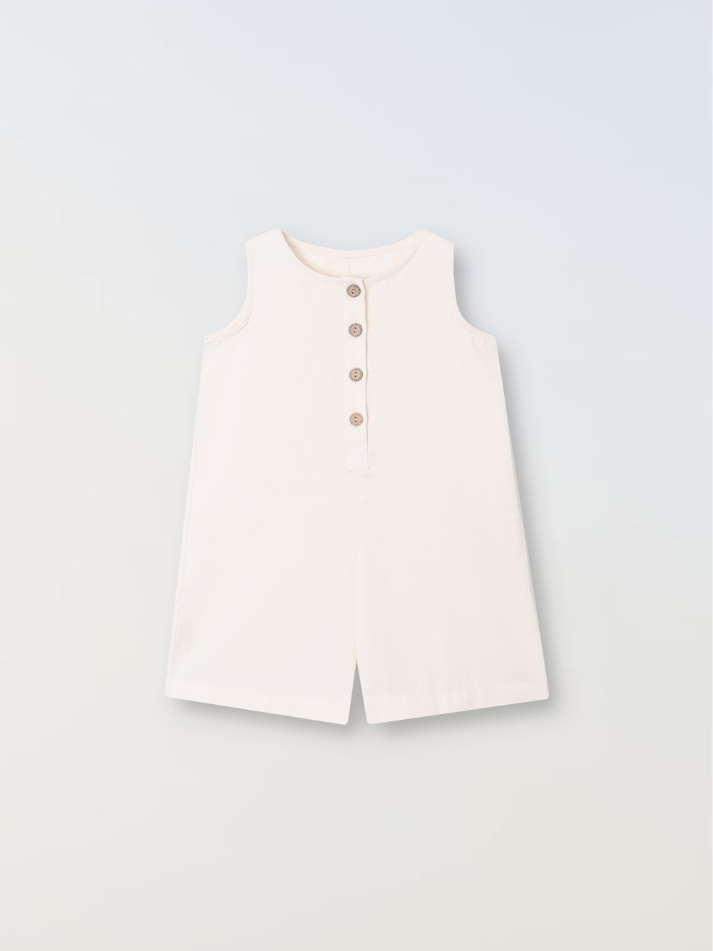 Organic cotton play romper - Natural