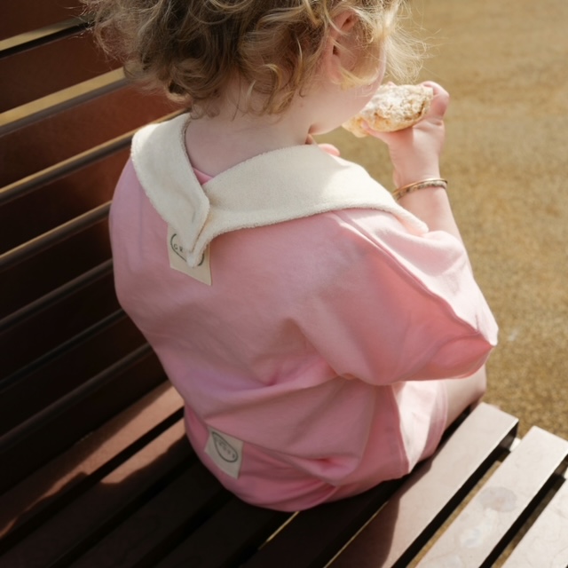 Organic sandwich bib - Cream