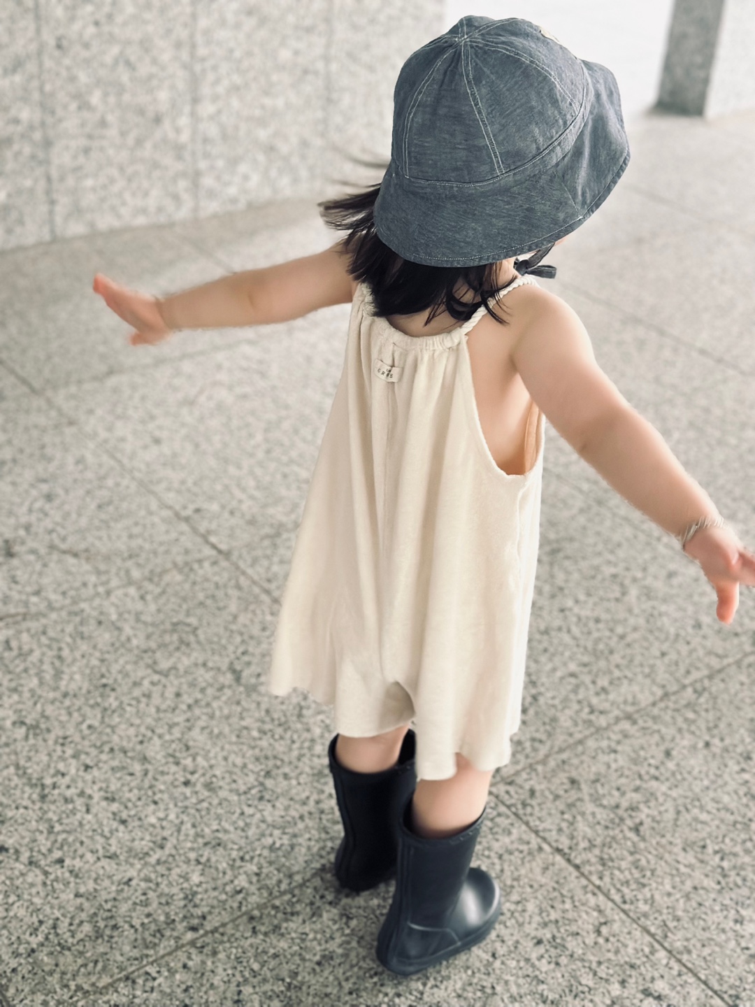 Towel rope jumpsuit - cream