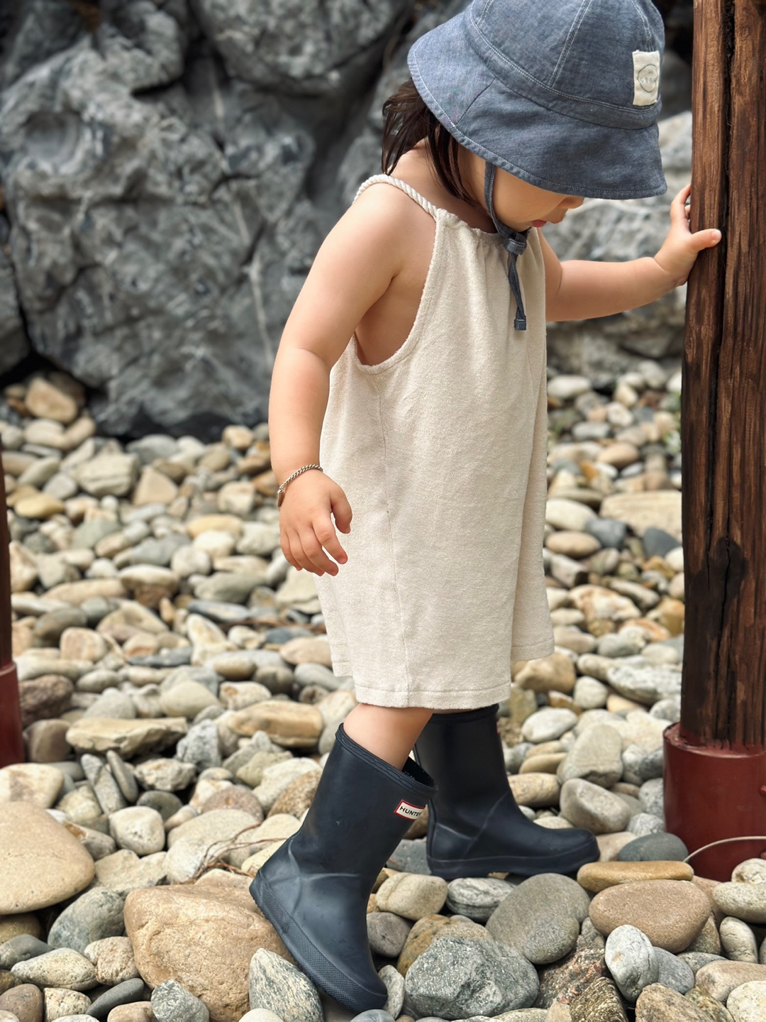 Towel rope jumpsuit - cream