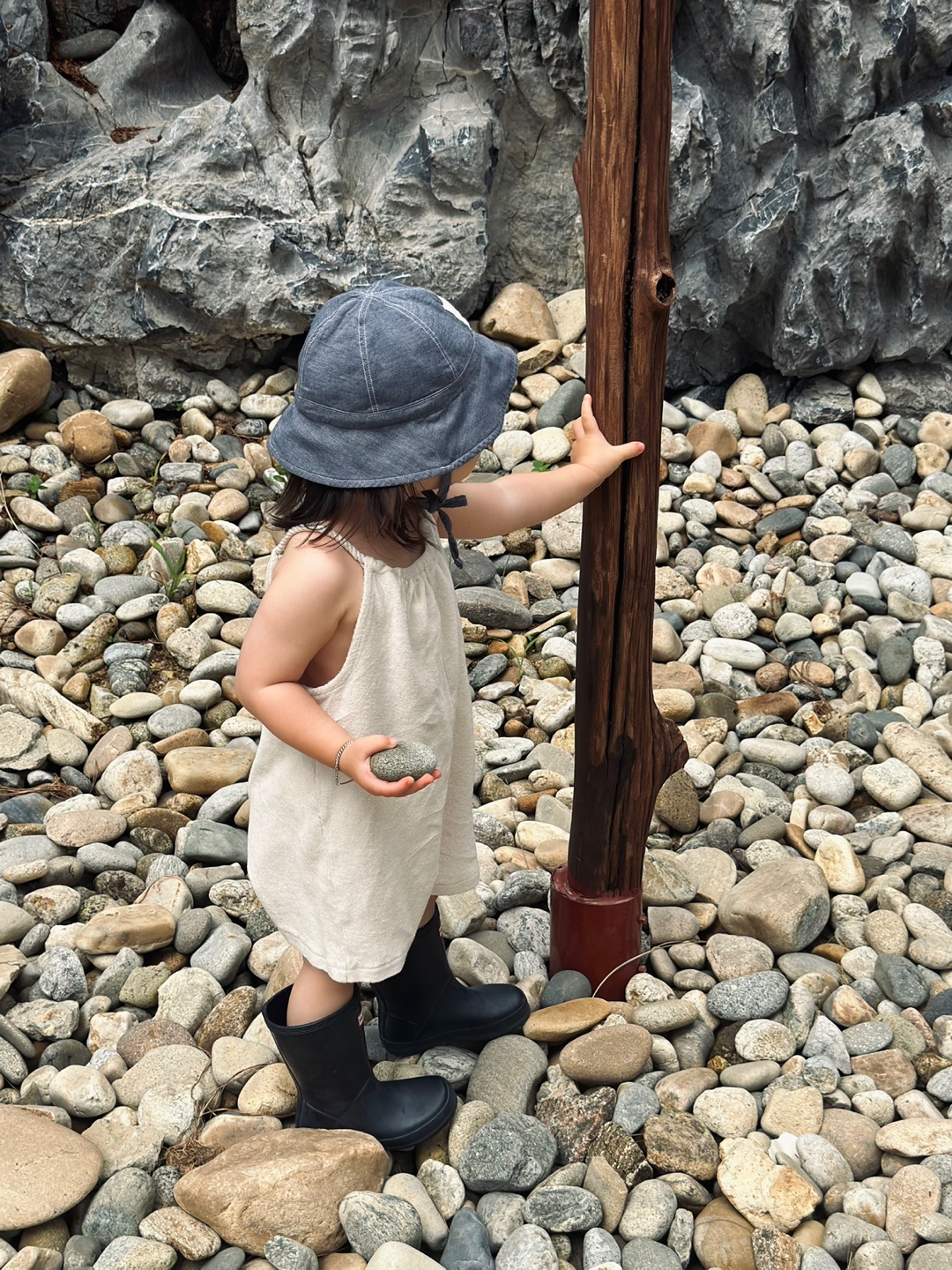 Towel rope jumpsuit - cream