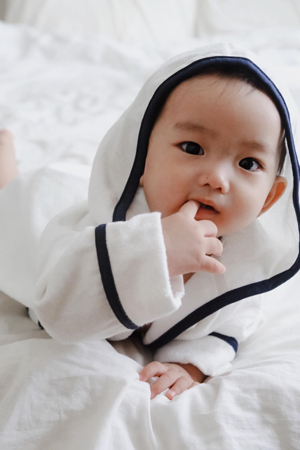 Eco bamboo robe - Brick