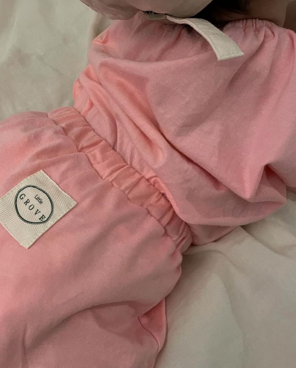 Colored shirring set up - Bubblegum pink