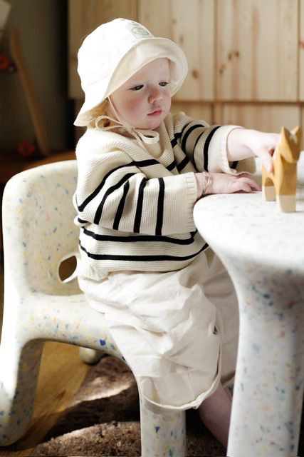 Martin stripe sweater - cream/black