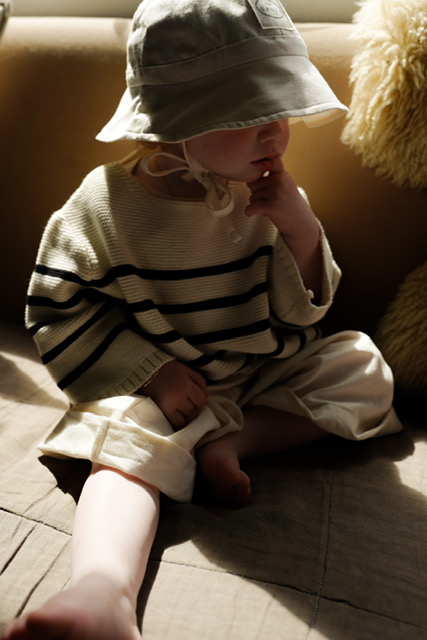 Martin stripe sweater - cream/black