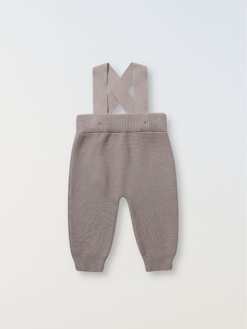 hailey knit dungarees - browine