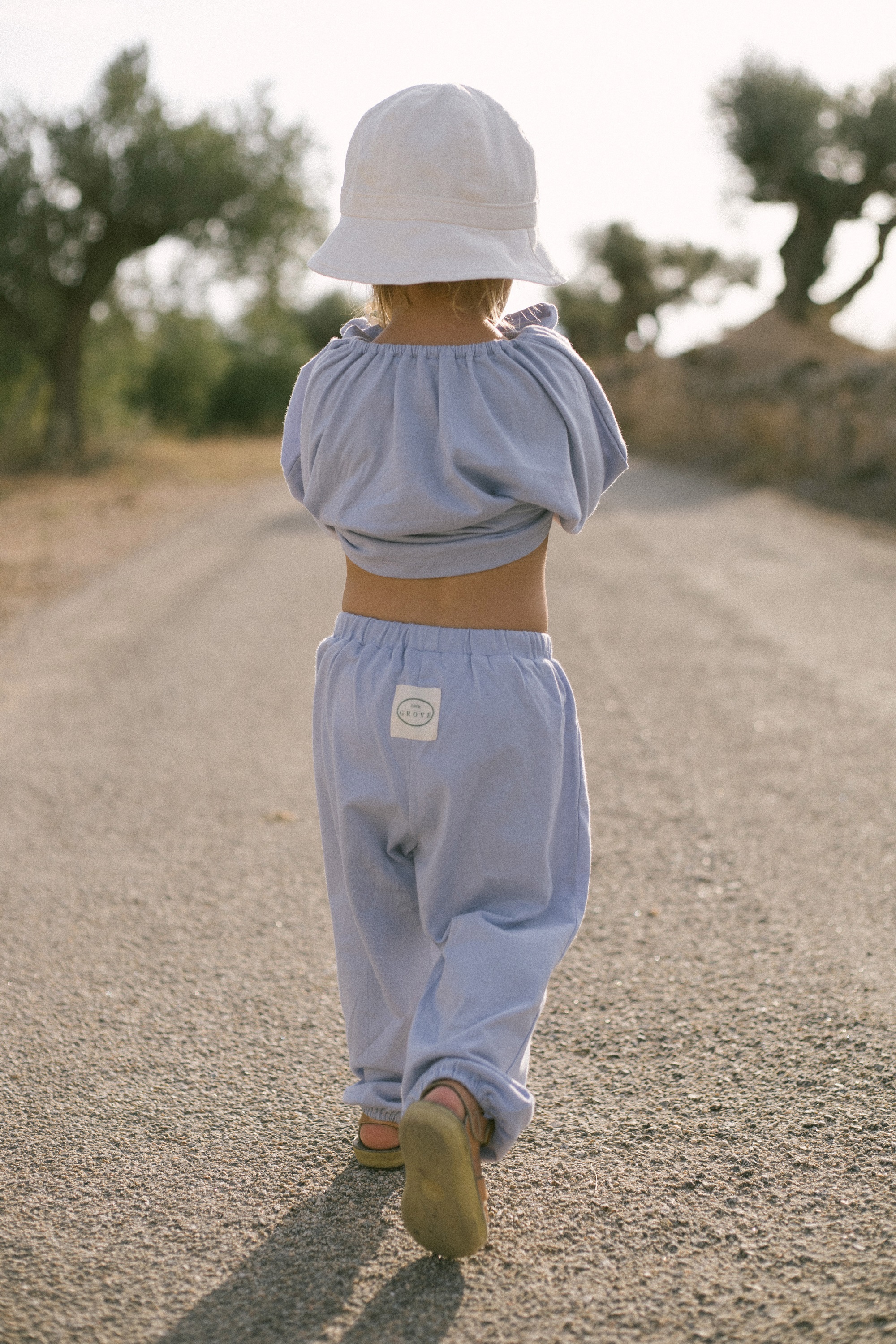 Colored shirring set up - Light blue