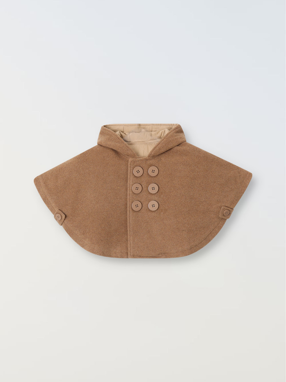 Wool cape coat - camel
