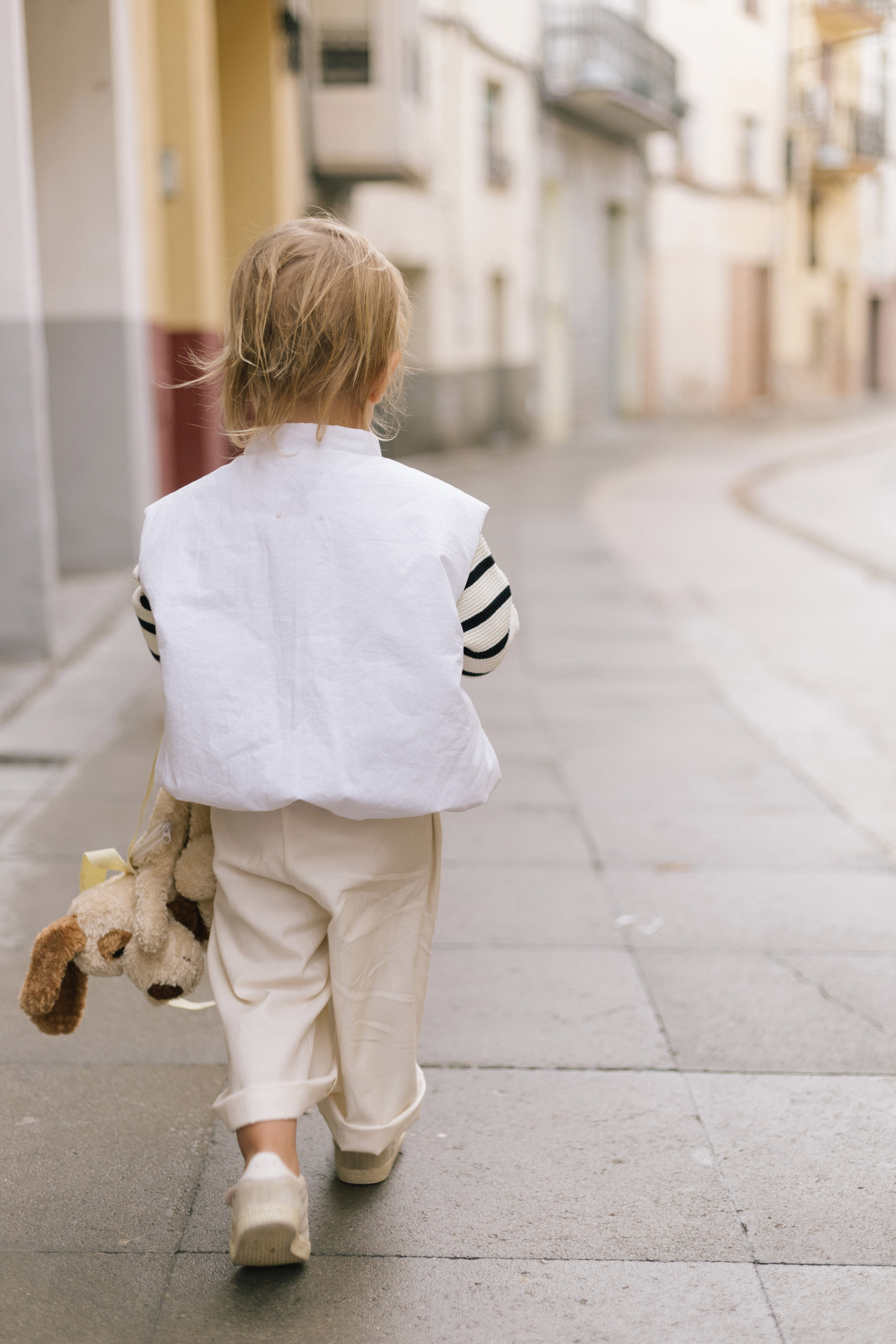 Grove puffer vest - off white