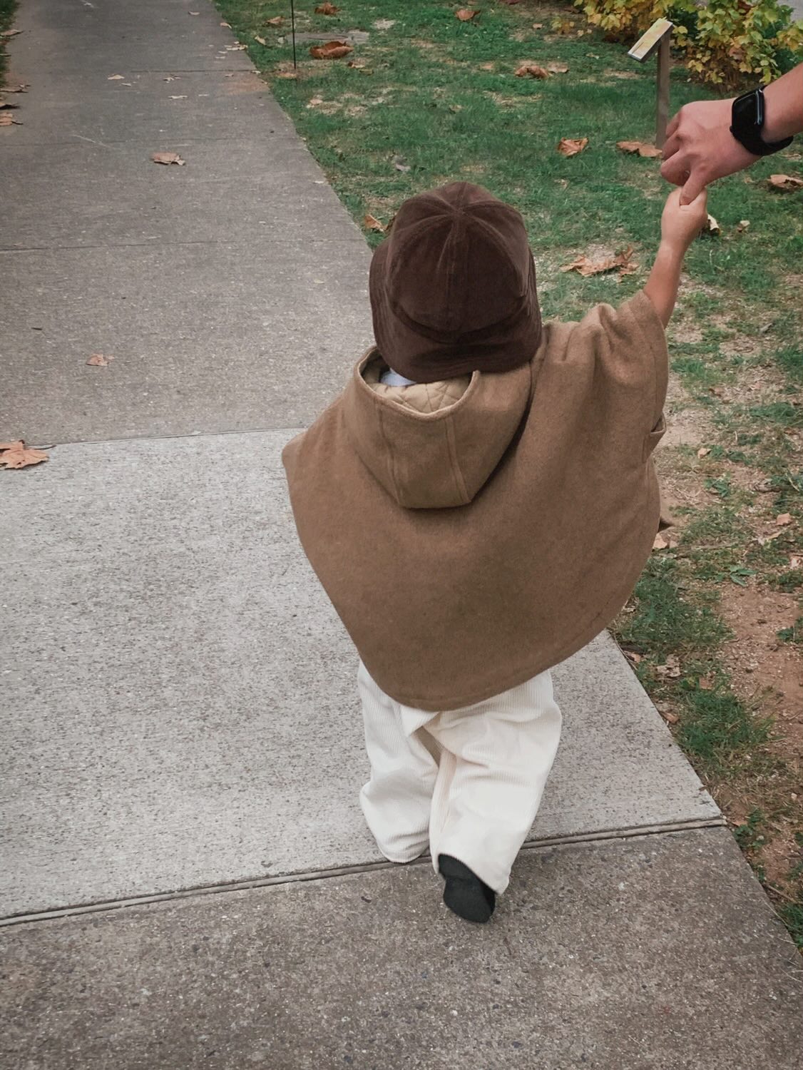 Wool cape coat - camel