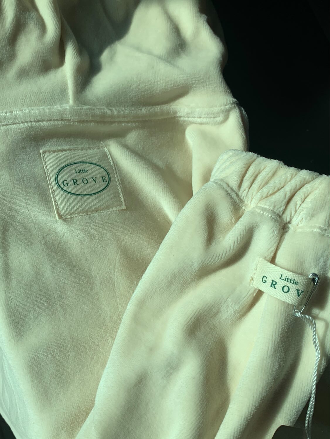 Velour harem pants